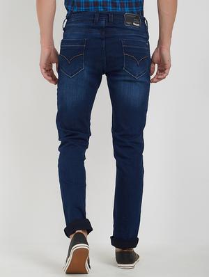 blue cotton washed jeans - 15171617 - Standard Image - 3