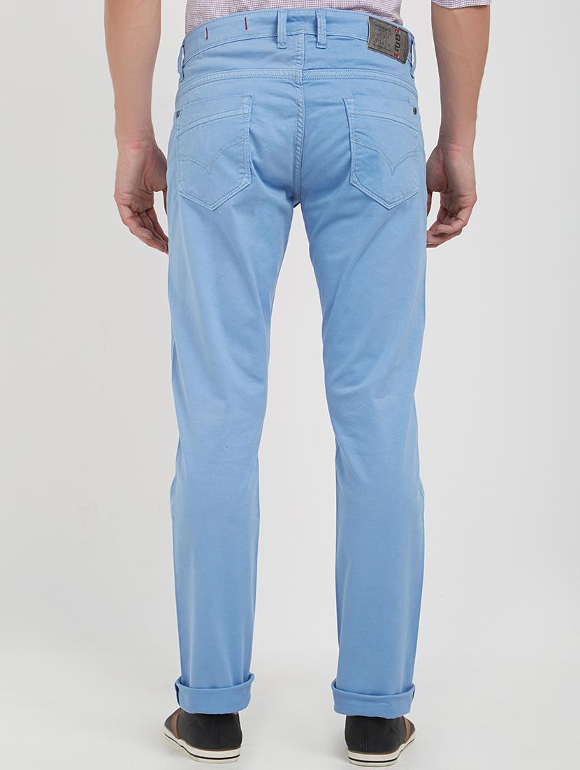 blue cotton plain jeans - 15171634 - Zoom Image - 3