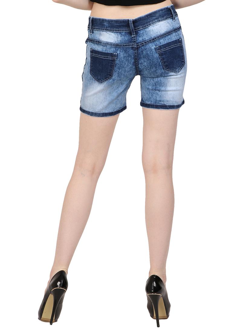 blue denim shorts - 15172334 - Zoom Image - 3