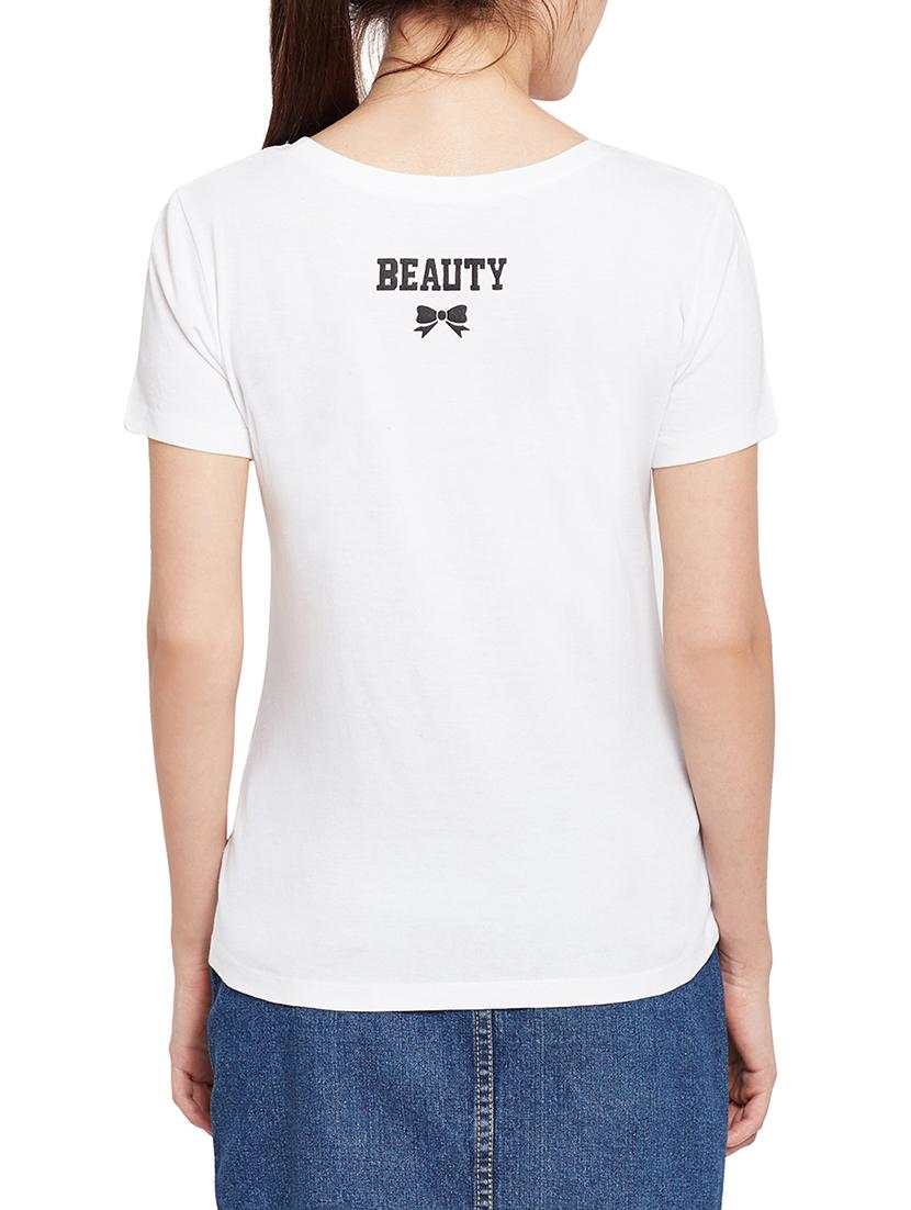 white cotton regular tee - 15173516 - Zoom Image - 3