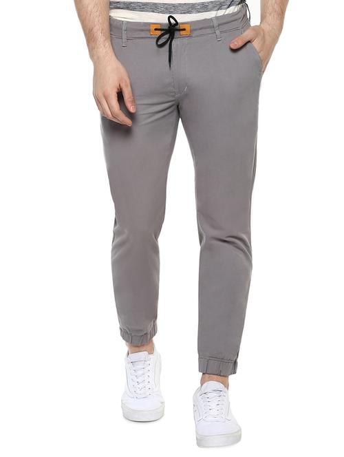 grey cotton joggers - 15175557 - Standard Image - 1