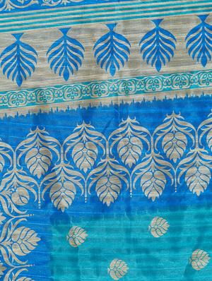 set of 2 multicolor silk blend printed saree combo with blouse - 15176577 - Standard Image - 6