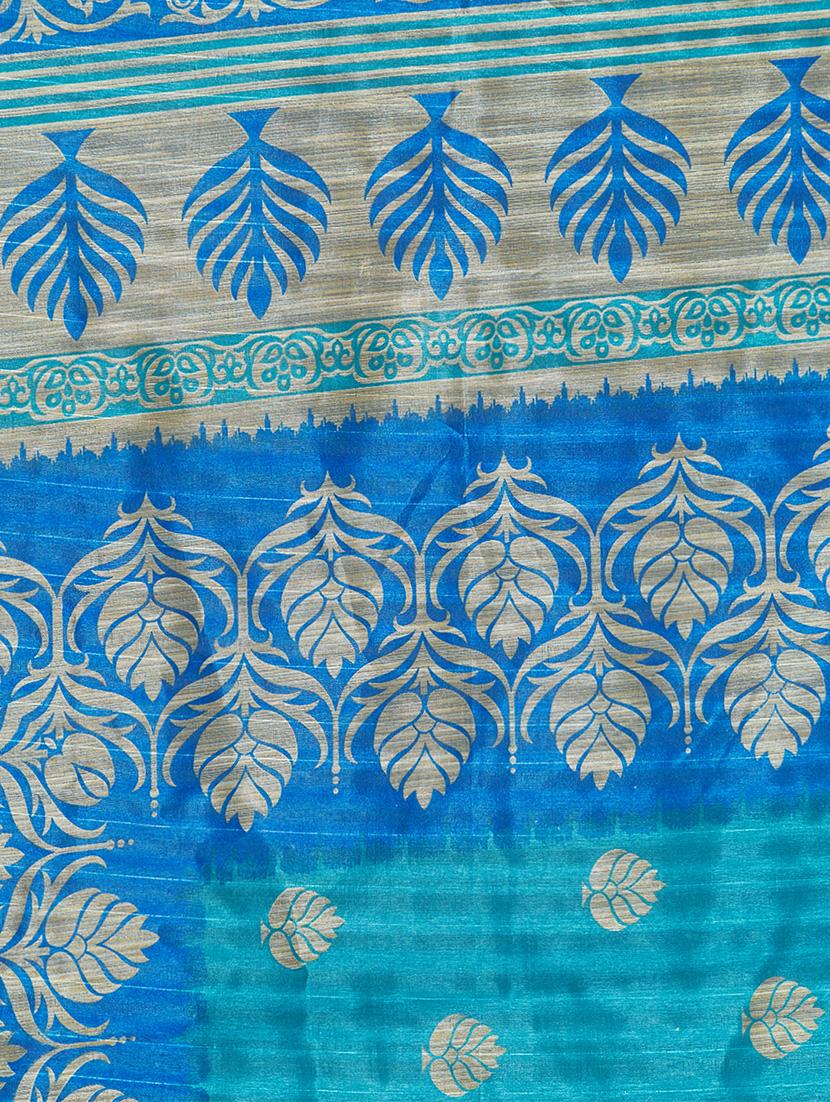 set of 2 multicolor silk blend printed saree combo with blouse - 15176577 - Zoom Image - 6