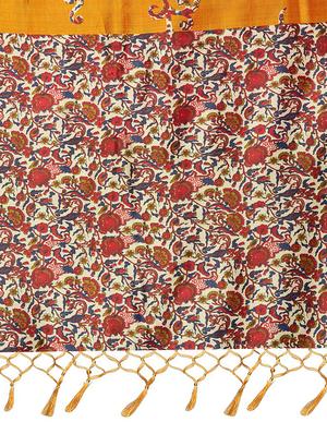set of 2 multicolor silk blend printed saree combo with blouse - 15176610 - Standard Image - 6