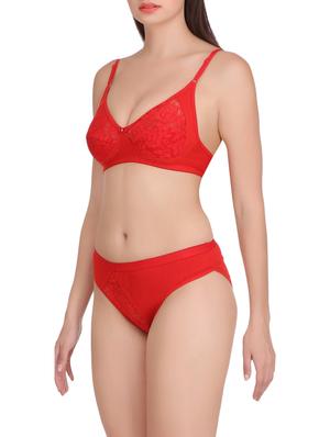 Set of 2 multi colored rayon bras and panty set - 15176849 - Standard Image - 3