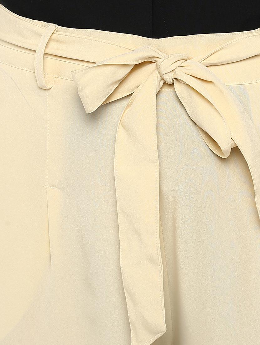 beige solid straight palazzo - 15177120 - Zoom Image - 6