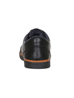 black leatherette lace up sneaker - 15177336 - Standard Image - 3