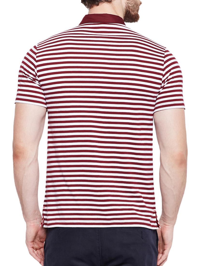 maroon cotton pocket t-shirt - 15178449 - Zoom Image - 3