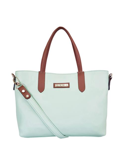 green leatherette (pu) regular handbag - 15179250 - Very Small Image - 1