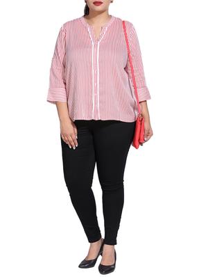 red cotton striped top - 15179499 - Standard Image - 3
