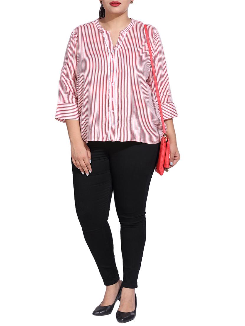 red cotton striped top - 15179499 - Zoom Image - 3