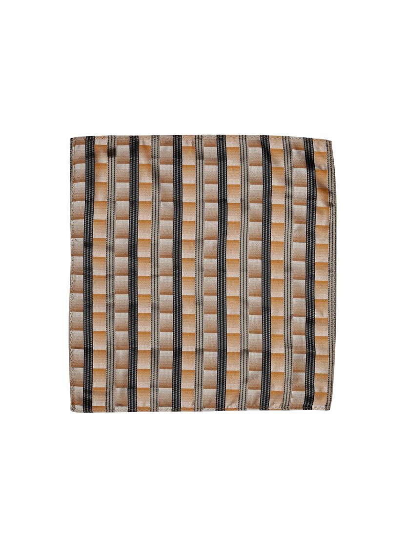 orangeblack polyester pocketsquare - 15183712 - Zoom Image - 3