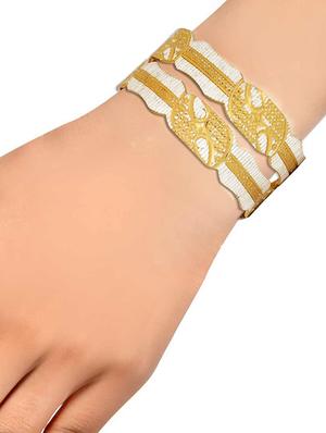 gold brass bangle - 15185910 - Standard Image - 3