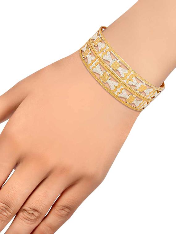 gold brass bangle - 15185943 - Zoom Image - 3