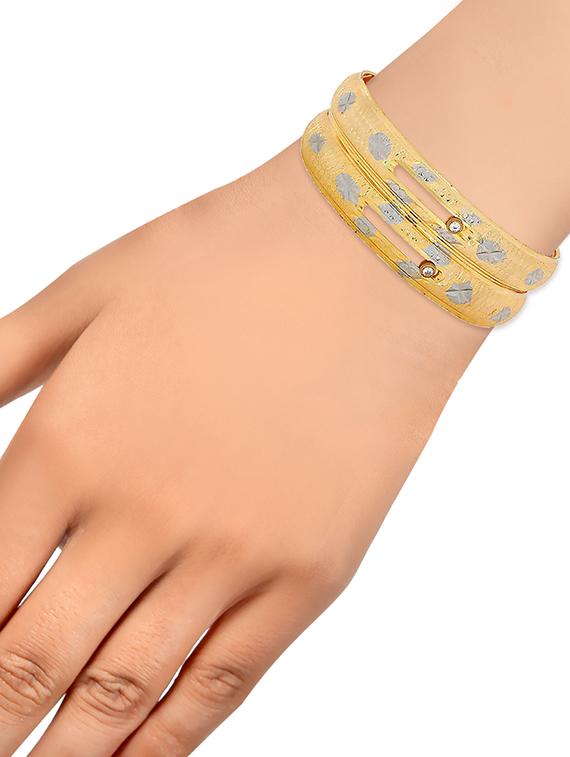 gold brass bangle - 15186350 - Zoom Image - 3