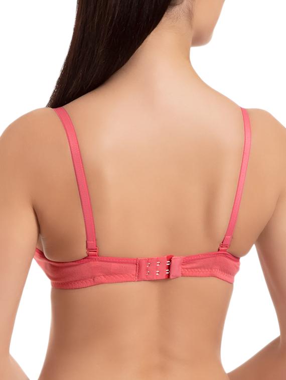 Set of 2 pink solid t-shirt bra - 15186555 - Zoom Image - 3