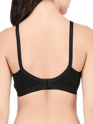 black solid hosery bra - 15186609 - Standard Image - 3