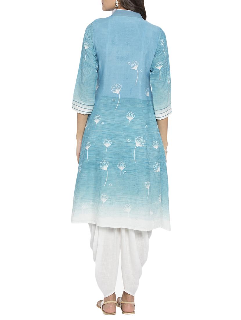 flared printed kurta - 15187035 - Zoom Image - 3