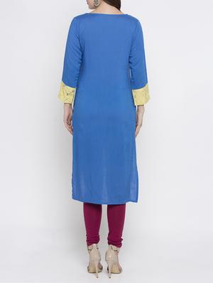 high low printed kurta - 15187106 - Standard Image - 3