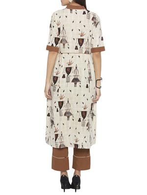 Flared pockets kurta - 15187155 - Standard Image - 3