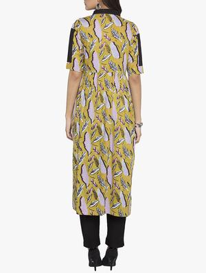 a-line printed kurta - 15187159 - Standard Image - 3