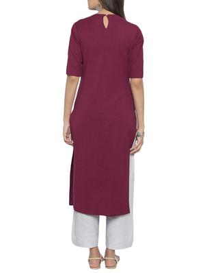 straight Color block kurta - 15187214 - Standard Image - 3