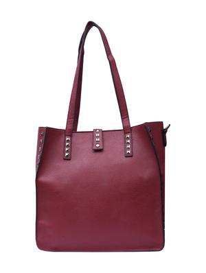 purple leatherette (pu) combo tote - 15189639 - Standard Image - 3