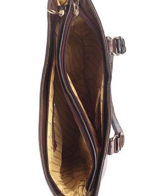 brown leatherette (pu) regular handbag - 15189947 - Standard Image - 3