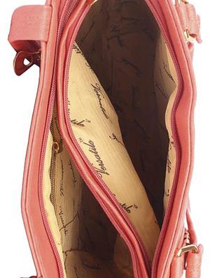 orange leatherette (pu) regular handbag - 15189959 - Standard Image - 3