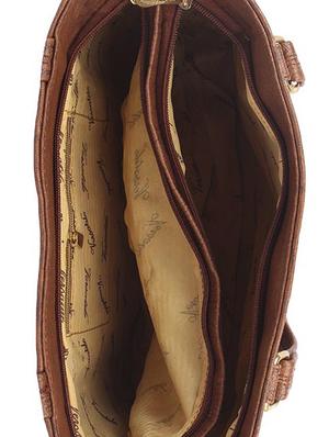 brown leatherette (pu) regular handbag - 15189962 - Standard Image - 3