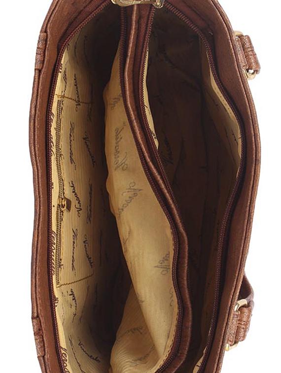 brown leatherette (pu) regular handbag - 15189962 - Zoom Image - 3