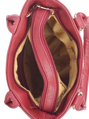 pink leatherette (pu) regular handbag - 15190006 - Standard Image - 3