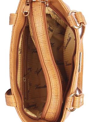 yellow leatherette (pu) regular handbag - 15190014 - Standard Image - 3
