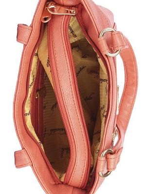 orange leatherette (pu) regular handbag - 15190017 - Standard Image - 3