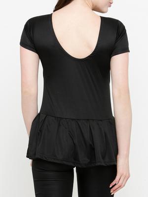black solid functional swimsuit - 15190218 - Standard Image - 3