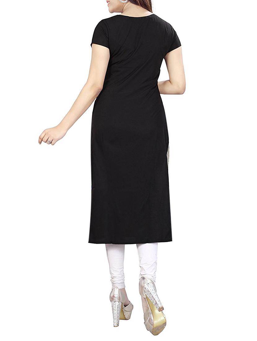 digital print straight kurta - 15191353 - Zoom Image - 3