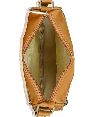 yellow leatherette (pu) regular sling bag - 15193572 - Standard Image - 3