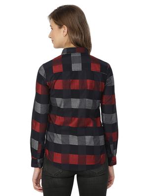 roll-up sleeves checkered shirt - 15200620 - Standard Image - 3