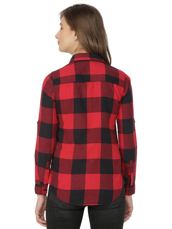 pocket patch chekered top - 15200623 - Zoom Image - 3