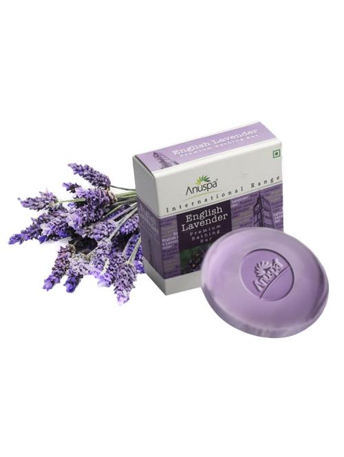 Anuspa Herbal English Lavender Bathing Soap 125 gm each Set of 6 - 15200677 - Standard Image - 1