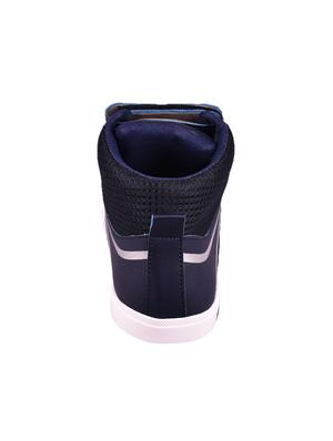 blue leatherette lace up sneaker - 15201486 - Standard Image - 3