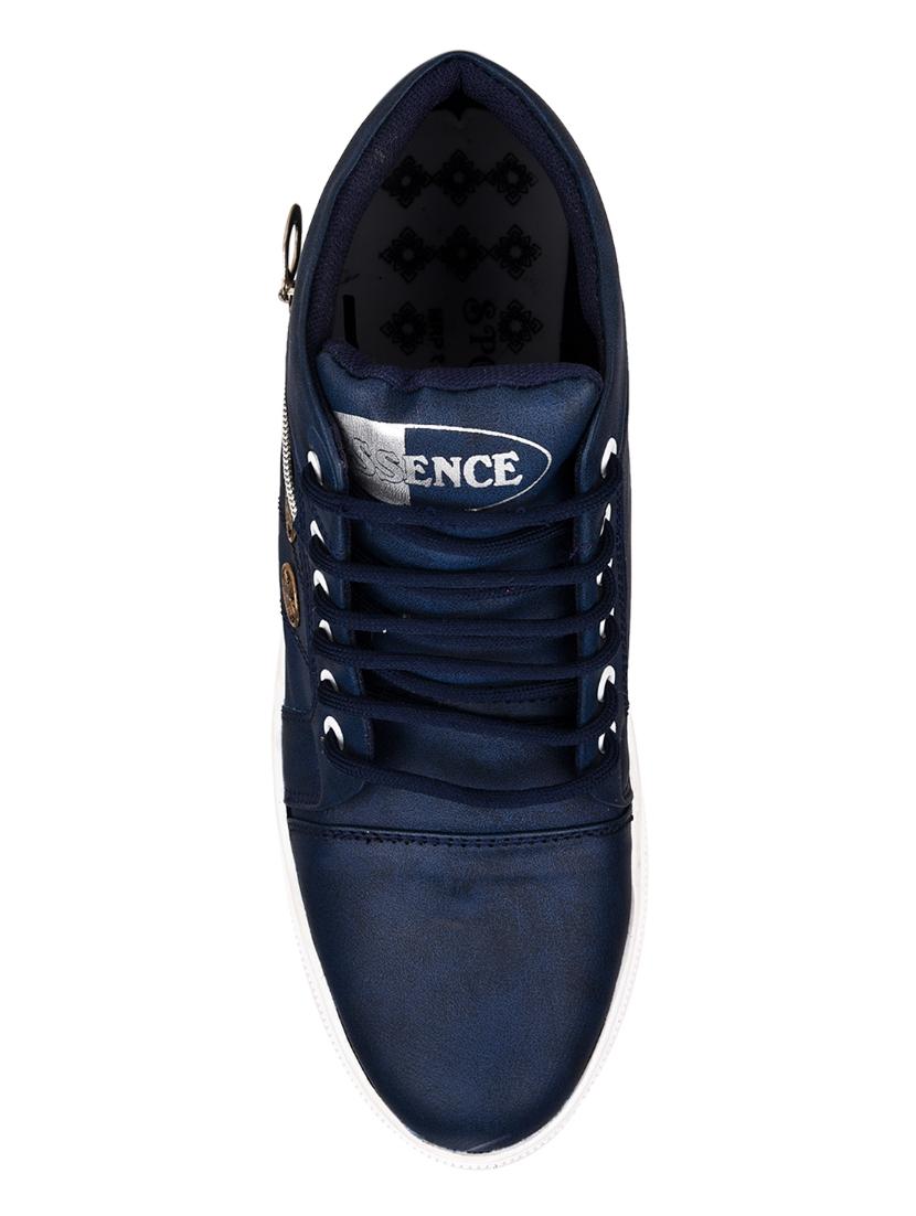 blue leatherette lace up sneaker - 15201495 - Zoom Image - 3