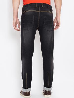 black cotton washed jeans - 15202715 - Standard Image - 3