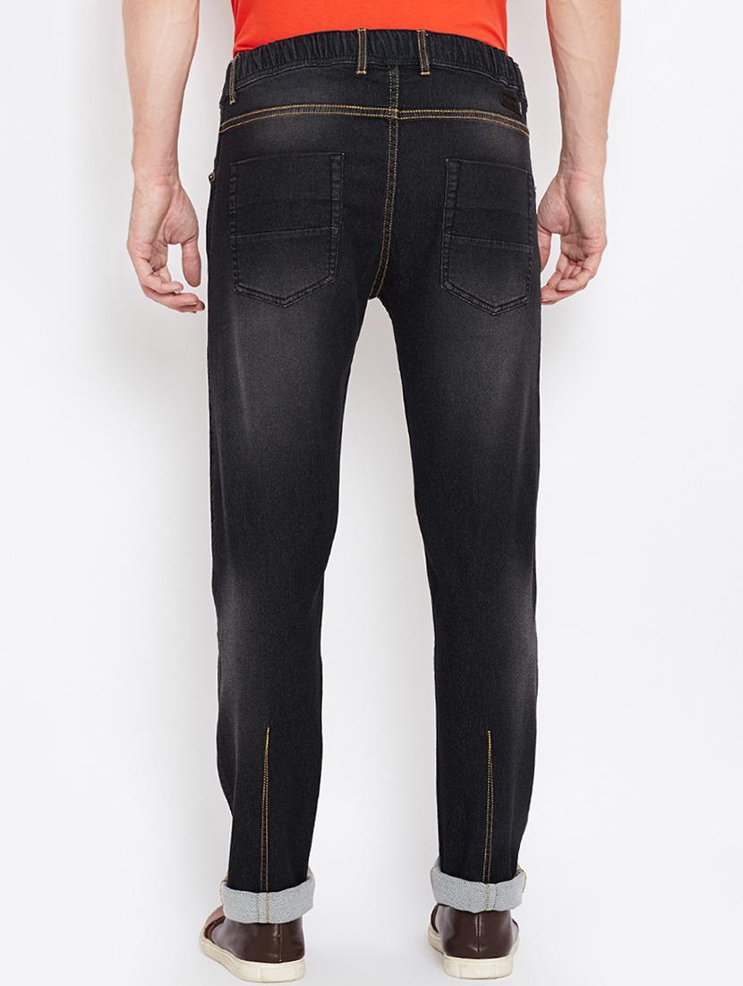 black cotton washed jeans - 15202715 - Zoom Image - 3