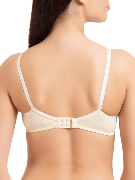 set of 2 multicolored solid cotton t-shirt bras - 15203834 - Zoom Image - 3