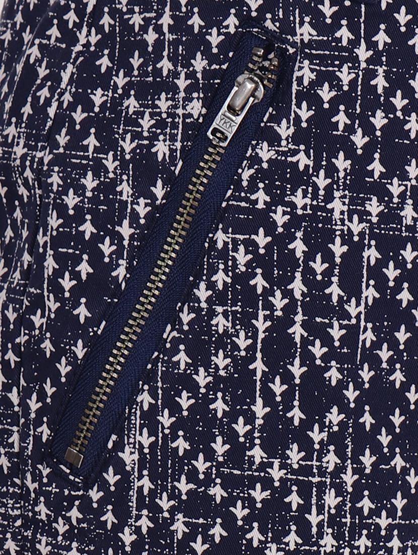 navy blue printed cotton shorts - 15205580 - Zoom Image - 6