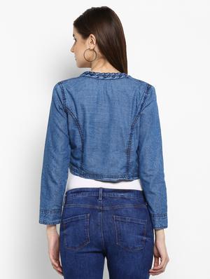 blue denim shrug - 15206409 - Standard Image - 3