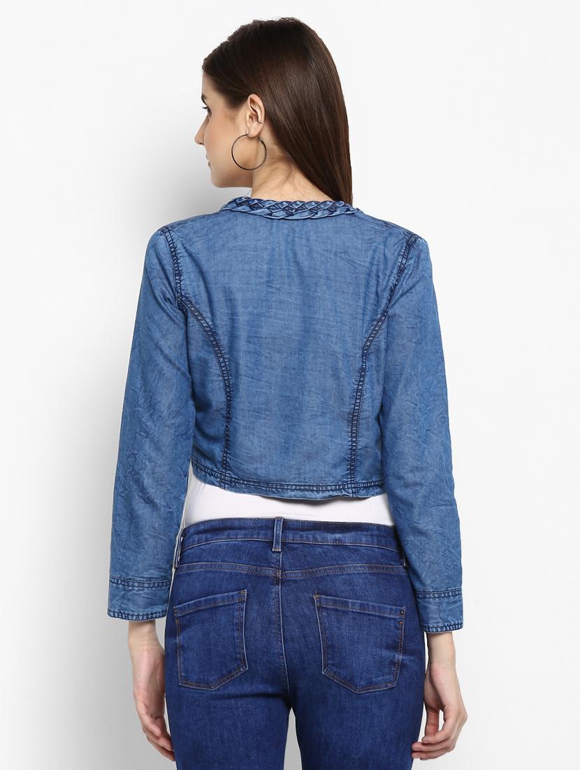 blue denim shrug - 15206409 - Zoom Image - 3