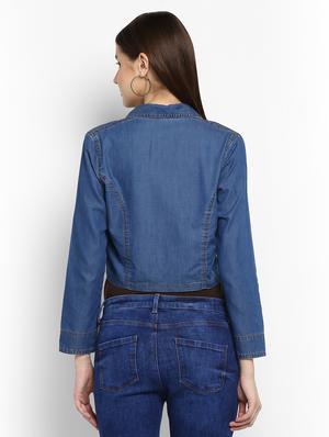 blue denim shrug - 15206410 - Standard Image - 3