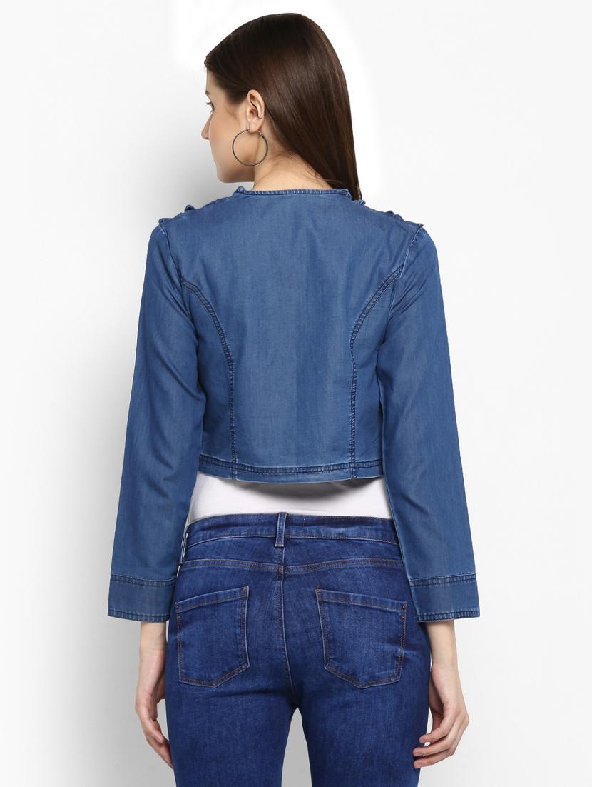 blue denim shrug - 15206411 - Zoom Image - 3